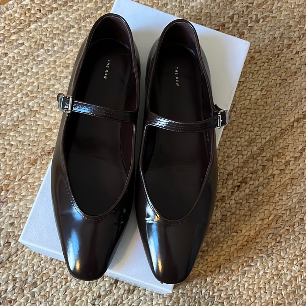 The Row Mary Janes Olga Ballerina Flat